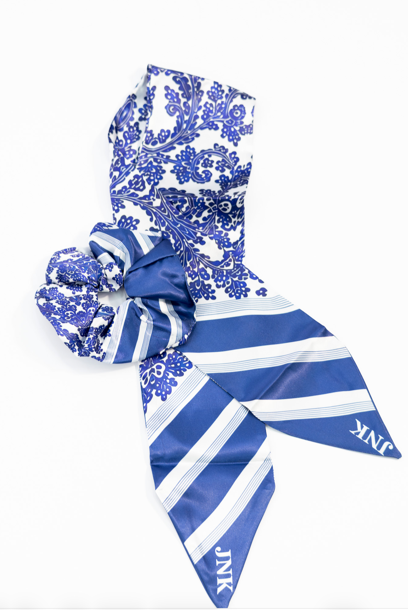 Signature Satin Set- Navy and White