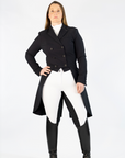 Competition Hybrid Tights- Snow White and Black Seat