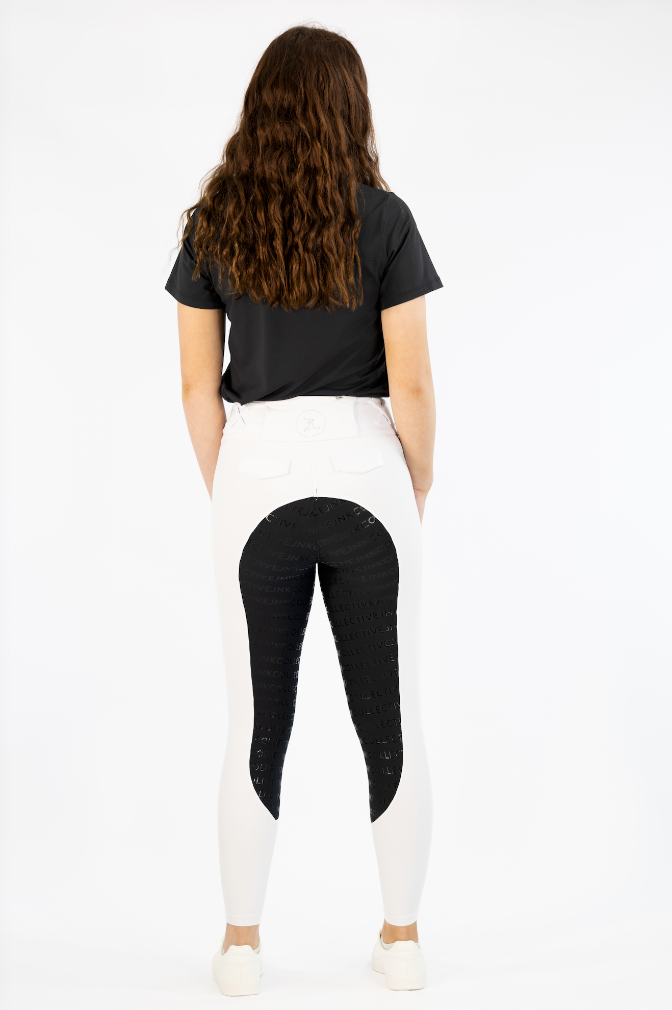 Competition Hybrid Tights- Snow White and Black Seat