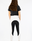 Competition Hybrid Tights- Snow White and Black Seat