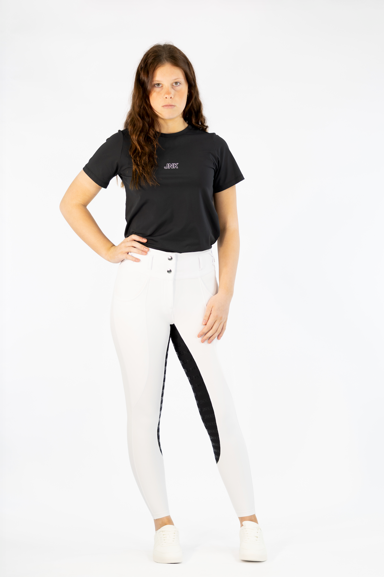 Competition Hybrid Tights- Snow White and Black Seat