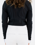 Elite Competition Long Sleeve- Snow White and Black