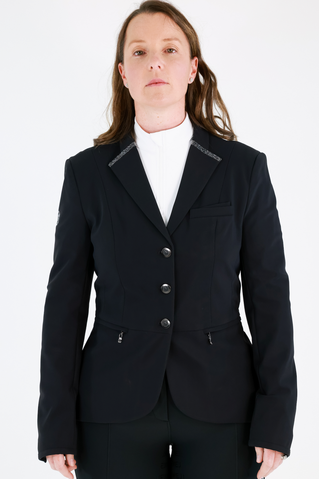 Elite Short Sleeve-Snow White and Black