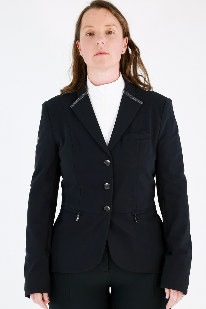 Elite Short Sleeve-Snow White and Black