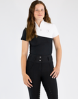 Elite Short Sleeve-Snow White and Black