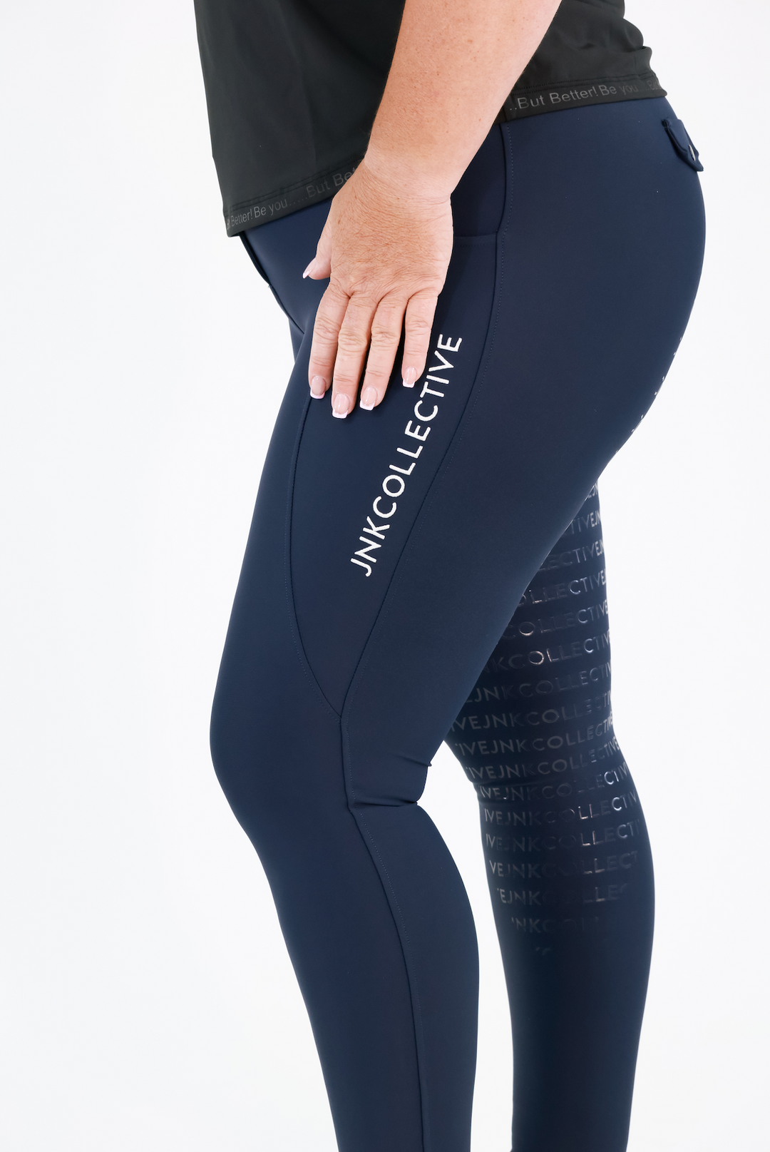 Signature Hybrid Tights-Navy