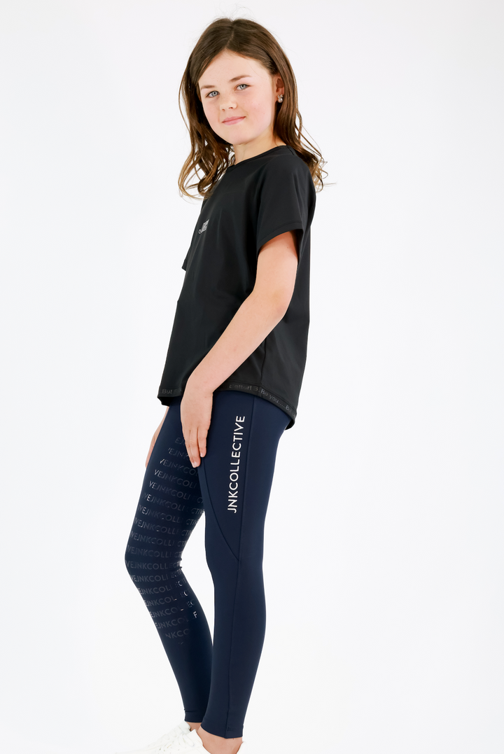 Signature Hybrid Tights-Navy