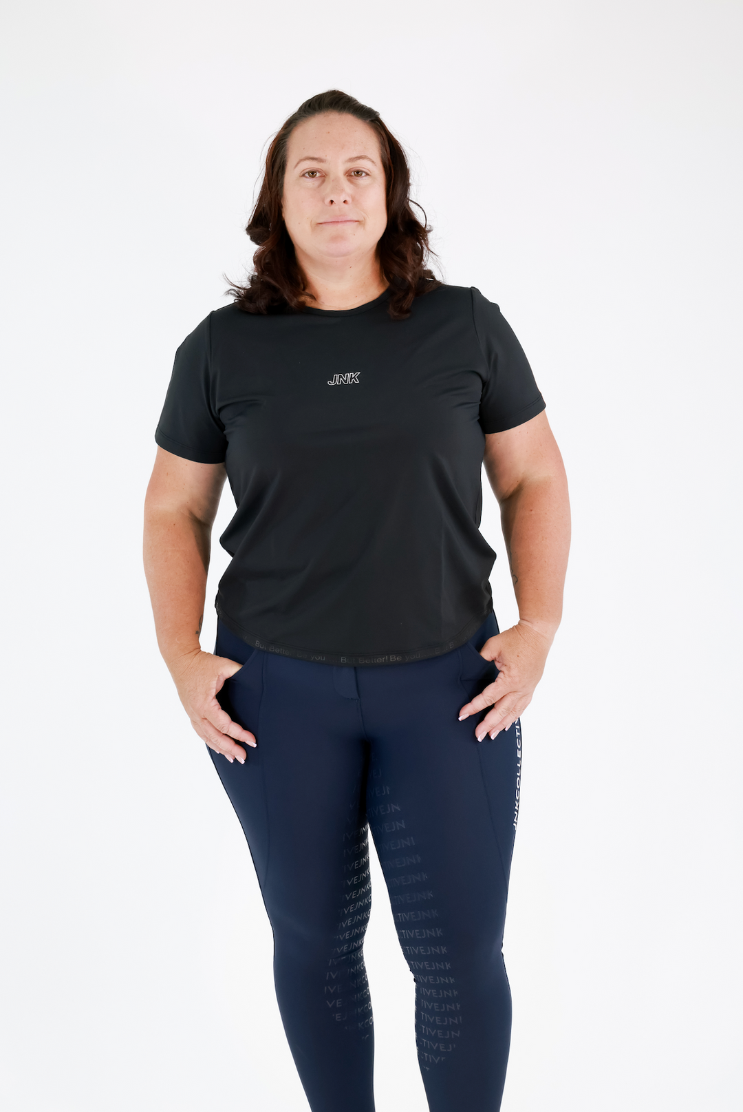 Signature Hybrid Tights-Navy